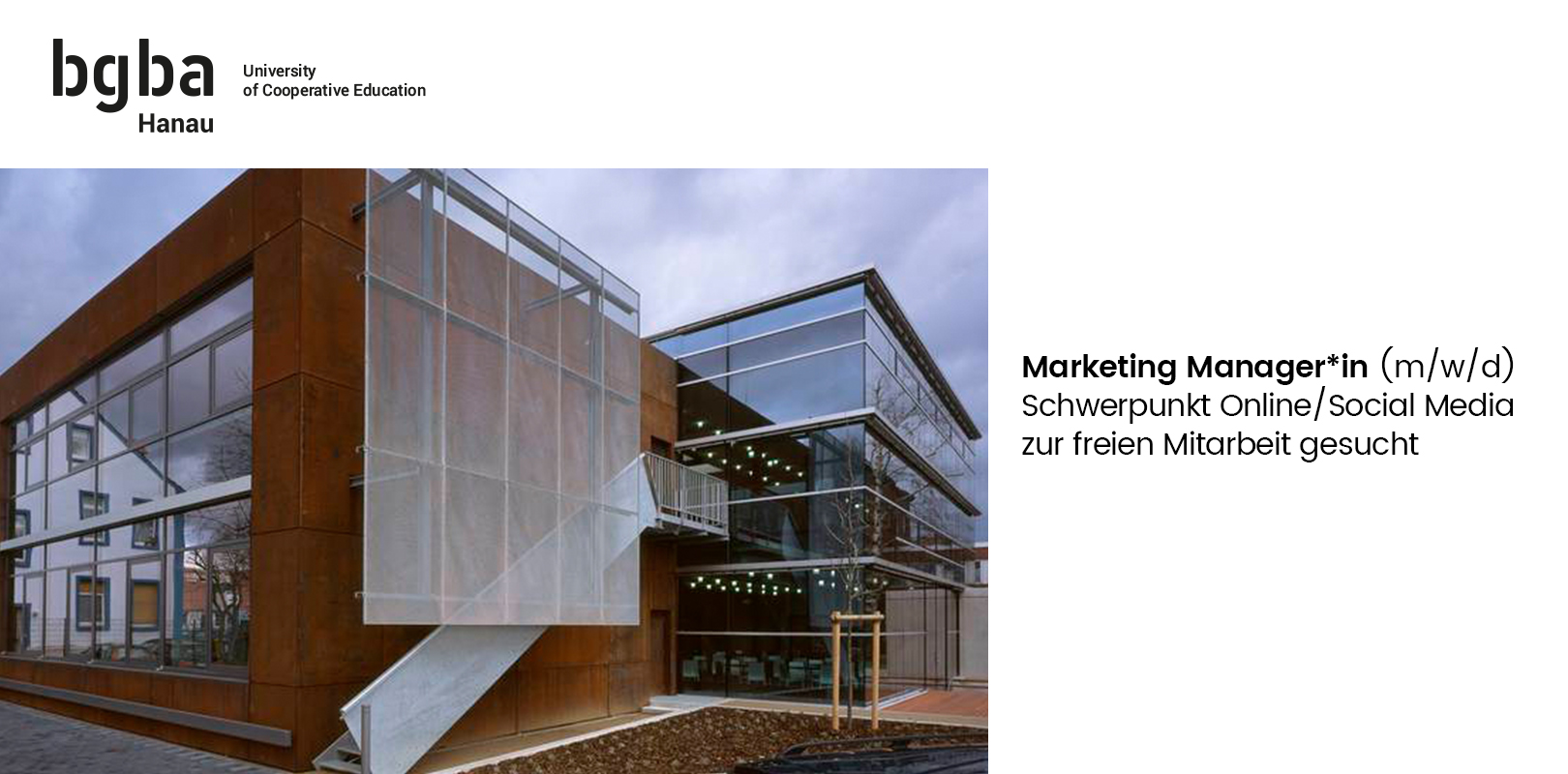 Brueder Grimm Berufsakademie Hanau Stelle Marketing